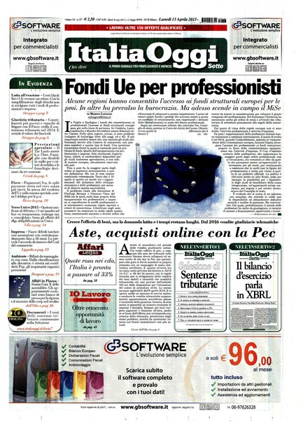 Italia oggi : quotidiano di economia finanza e politica